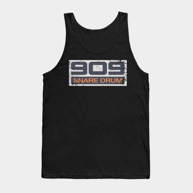 TR-909 Retro Vintage Drum Machine Snare Drum Tank Top by melostore